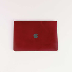 MacBook Skin Samt Carmine